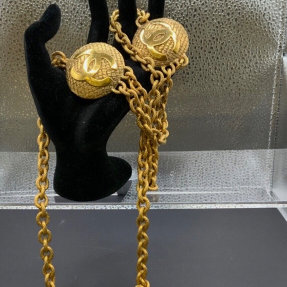 80’s Chanel Tweed Pattern Belt - Picture 2 of 9